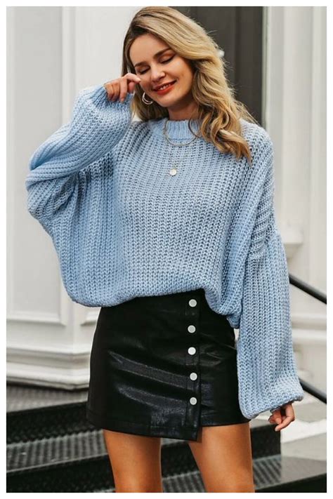 oversized sweaters with skirts
